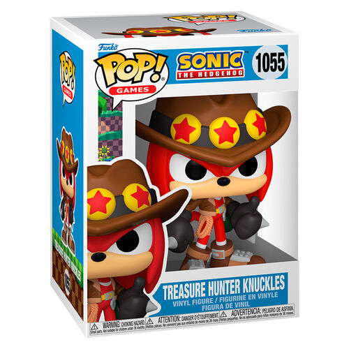 Figura de acción Funko POP! de Sonic el Erizo, Cazador de Tesoros, Knuckles #1055