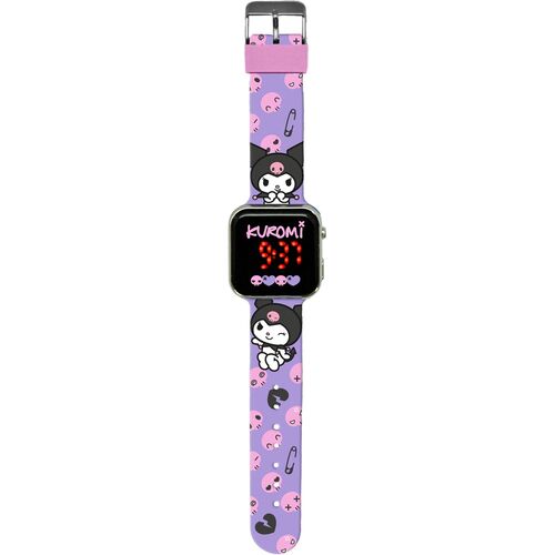 Reloj LED Kuromi de Hello Kitty con licencia para niños