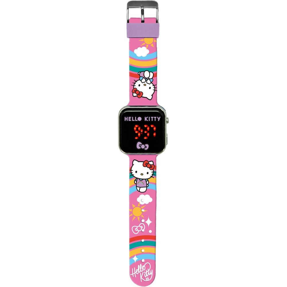Reloj LED Hello Kitty con licencia para niños