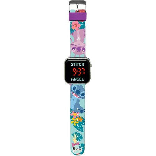 Reloj LED Disney Stitch con licencia para niños