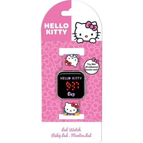 Reloj LED Hello Kitty con licencia para niños
