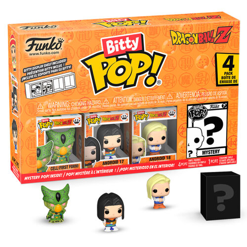 Pack de 4 figuras Funko Bitty POP! de Dragon Ball Z (Cell en su forma original)