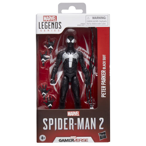 Figura de Peter Parker con traje negro de Spider-Man 2 de Hasbro Marvel Legends, 15 cm