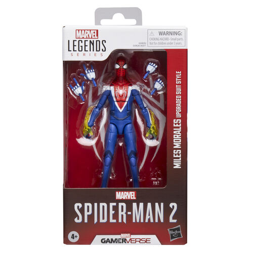 Figura de Hasbro Marvel Legends Spider-Man 2 Miles Morales con traje mejorado de 15 cm