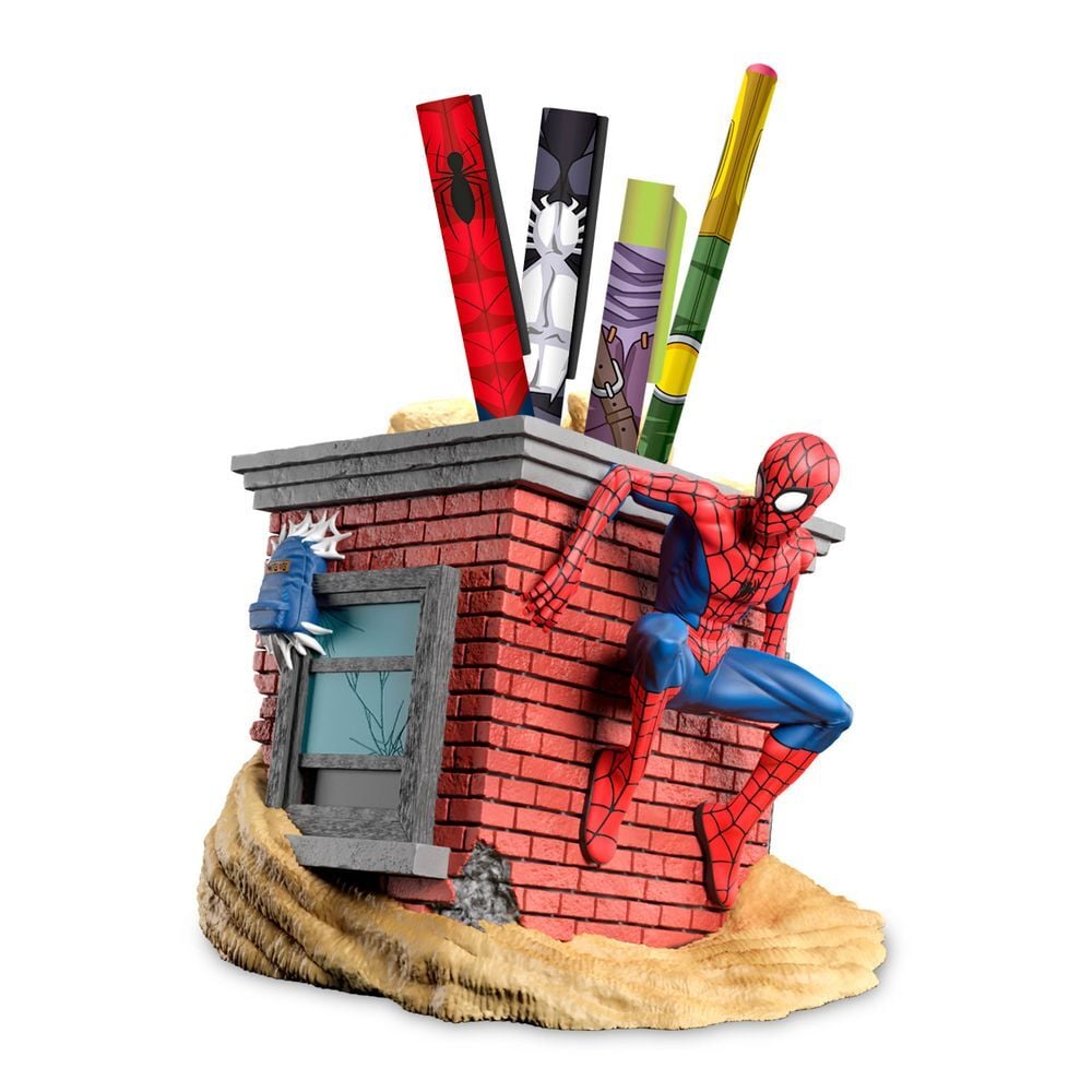 Erik Porta-lápis + Lápis Spiderman Marvel