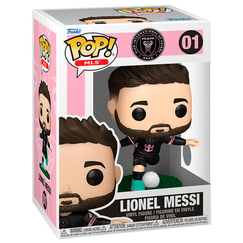 Figura de fútbol Funko POP! de la MLS, Inter Miami CF, Lionel Messi #01