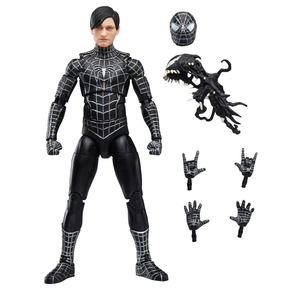 Figura de Spider-Man 3 Symbiote de Hasbro Marvel Legends de 15 cm