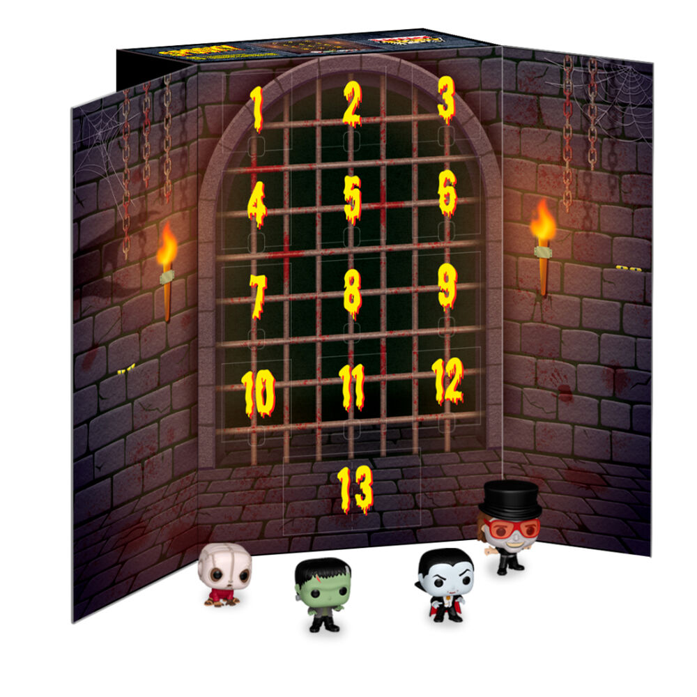 Calendario Funko Pocket POP! de Universal Studios de 13 días con cuenta regresiva espeluznante 2025