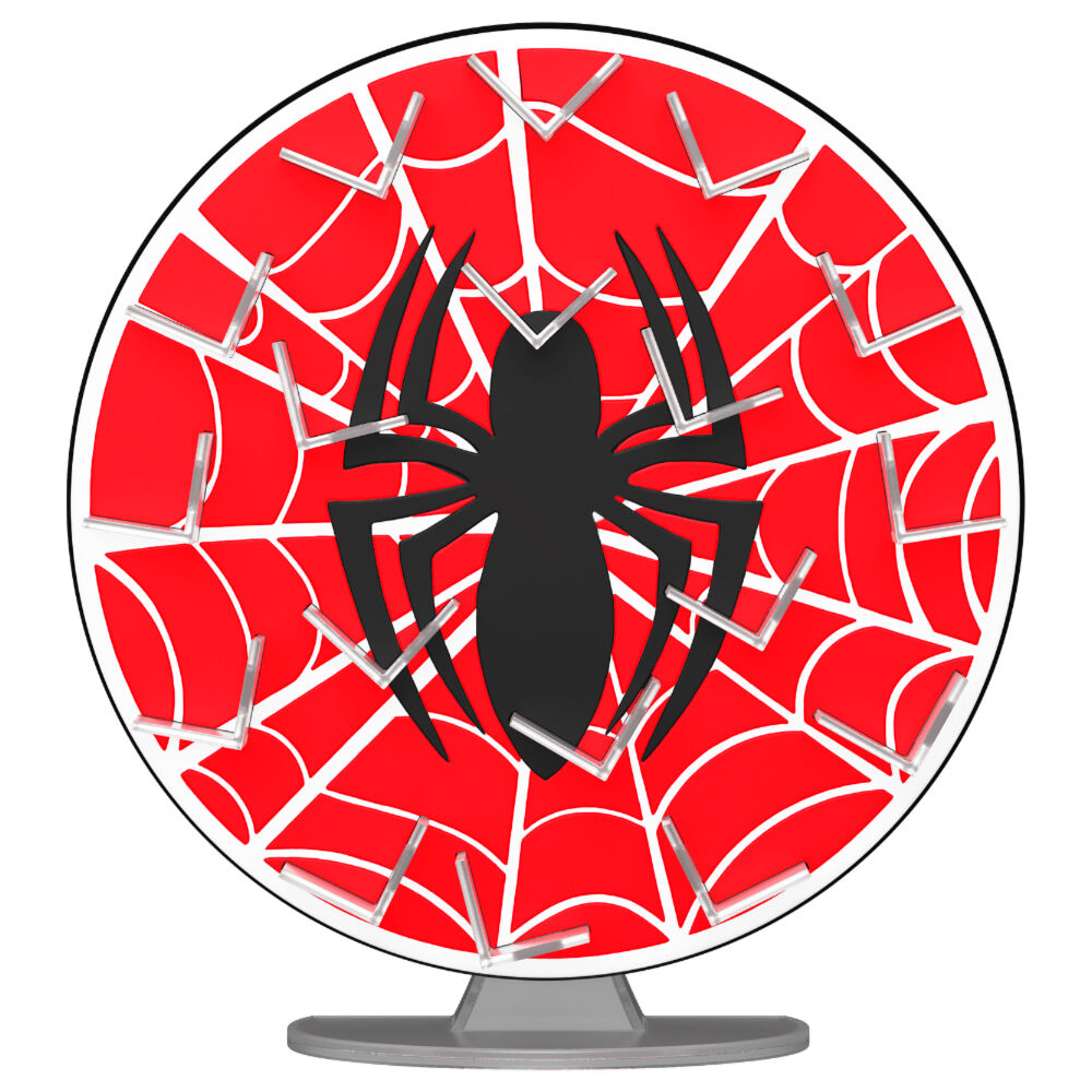 Funko Bitty POP! Exhibición del logotipo de Spider-Man de Marvel