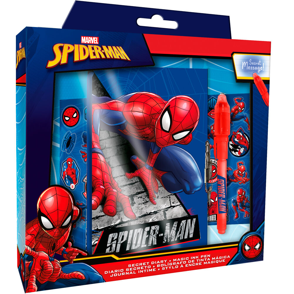 Kids Licensing Diary + Magic Pen Spiderman Marvel