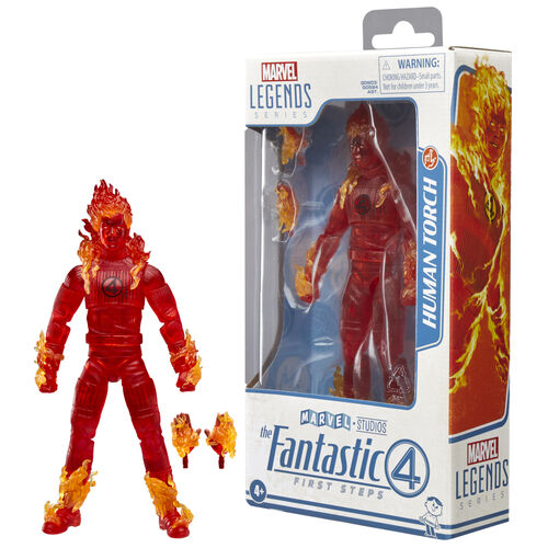 Figura de la Antorcha Humana de Hasbro Marvel Los 4 Fantásticos de 15 cm