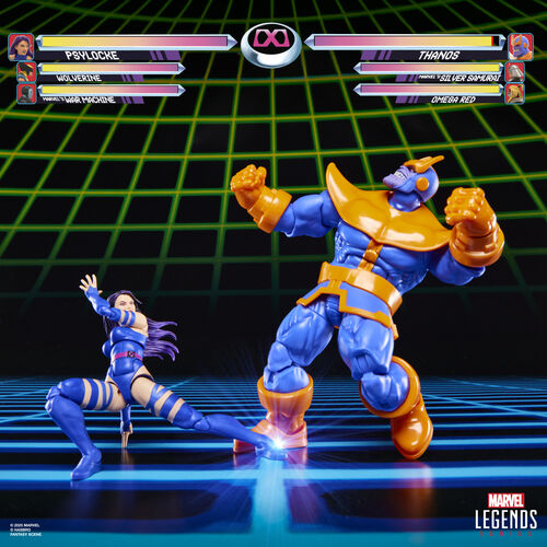 Hasbro Figura Marvel Legends Gameverse Psylocke vs Thanos pack 2 15cm