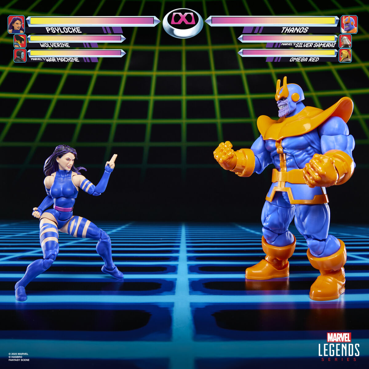 Hasbro Figura Marvel Legends Gameverse Psylocke vs Thanos pack 2 15cm