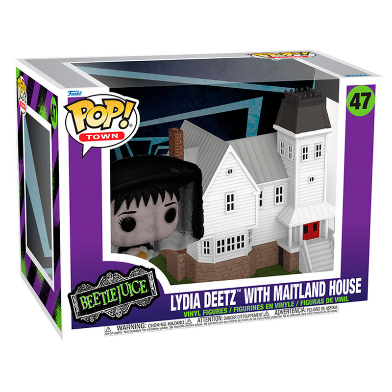 * PRÉ-RESERVA * Funko POP! Town Movies Beetlejuice Lydia Deetz with Maitland House #47