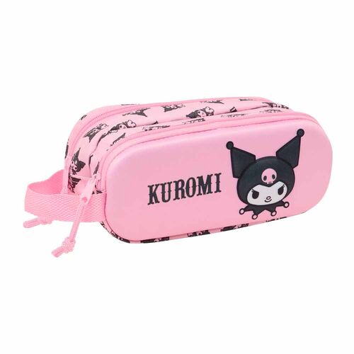 Safta Estojo Porta-tudo 3D Kuromi Hello Kitty duplo