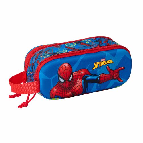 Safta Estojo Porta-tudo 3D Spiderman Disney duplo