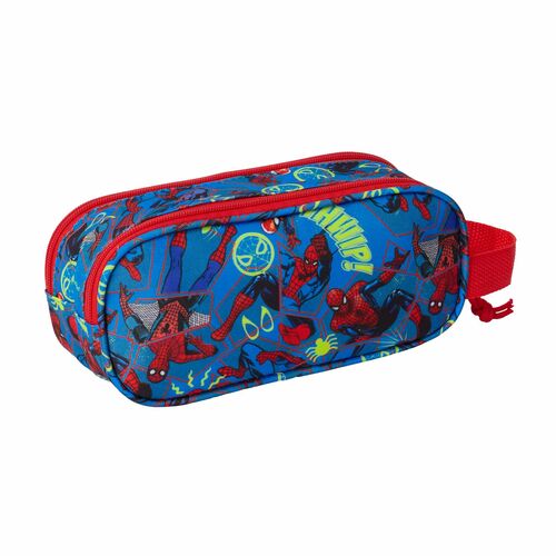 Safta Estojo Porta-tudo 3D Spiderman Disney duplo