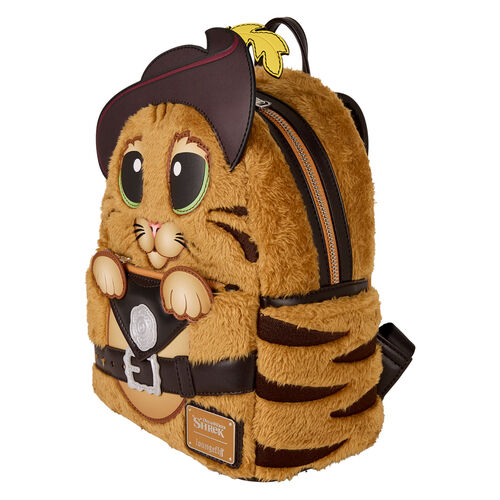 Mochila de peluche Loungefly Shrek El Gato con Botas de 26 cm