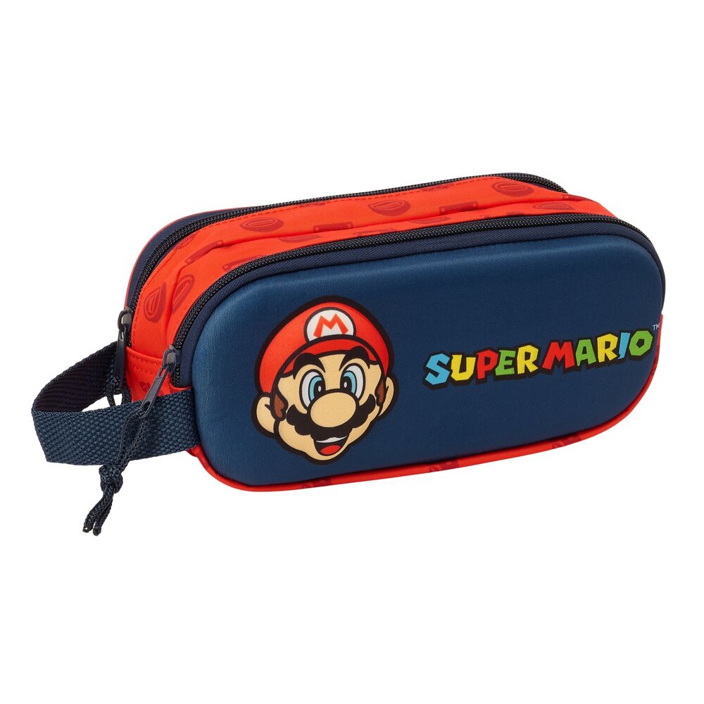 Safta Estojo Multiusos 3D Super Mario Bros doble