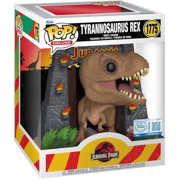 Funko POP! Deluxe Movies Jurassic Park Tyrannosaurus Rex with Gates #1775 Exclusive