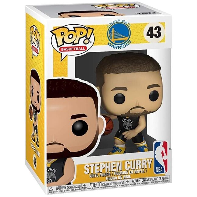 Figura Funko POP! de Stephen Curry, Golden State Warriors, baloncesto de la NBA, n.° 43