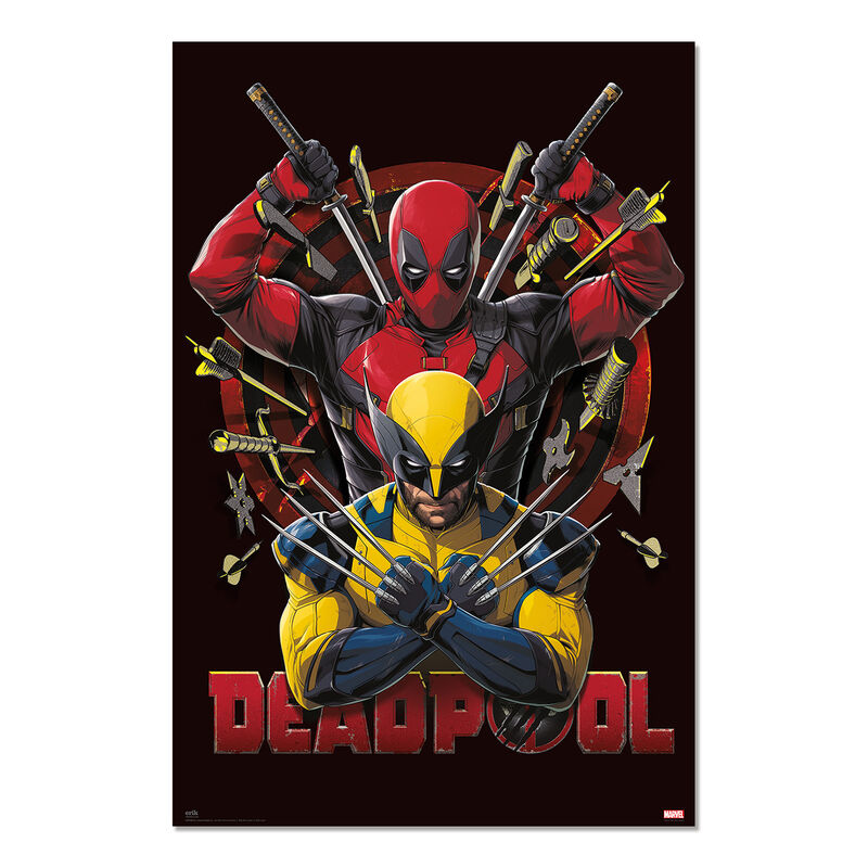 Erik Pôster Deadpool & Wolverine Marvel