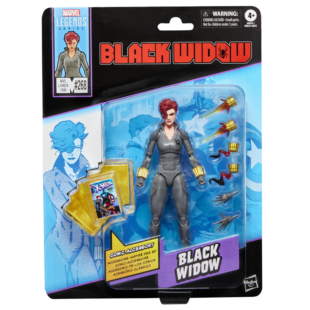 Figura Hasbro Viuda Negra Black Widow Marvel Legends Series 15cm