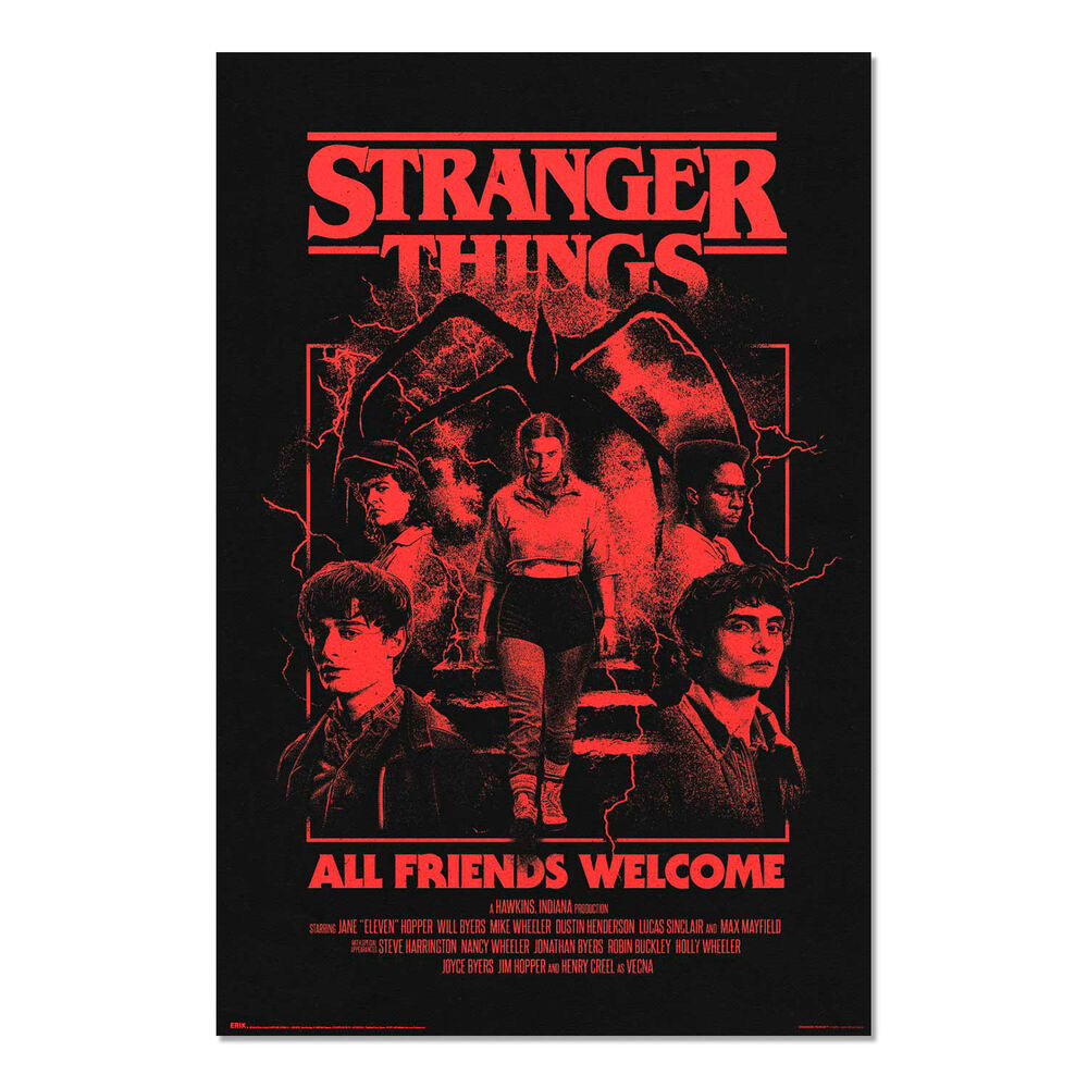 Erik Poster All Friends Welcome Stranger Things