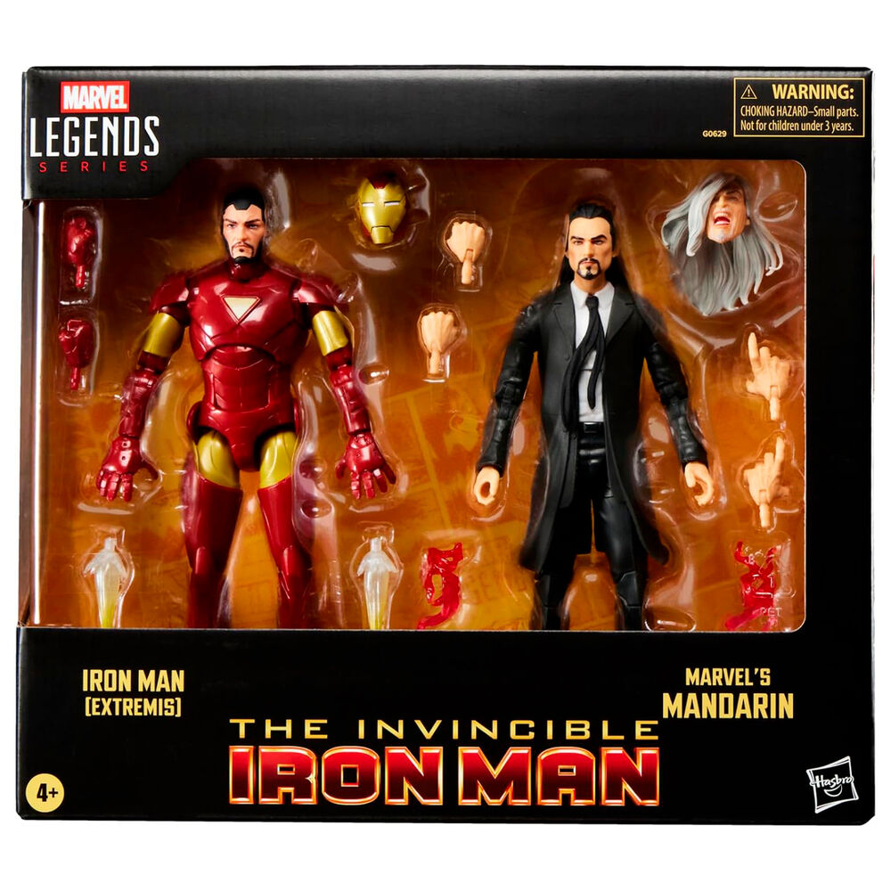 Hasbro Conjunto de 2 Figuras Iron Man Extremis & Marvel's Mandarin The Invincible Iron Man Marvel 15cm