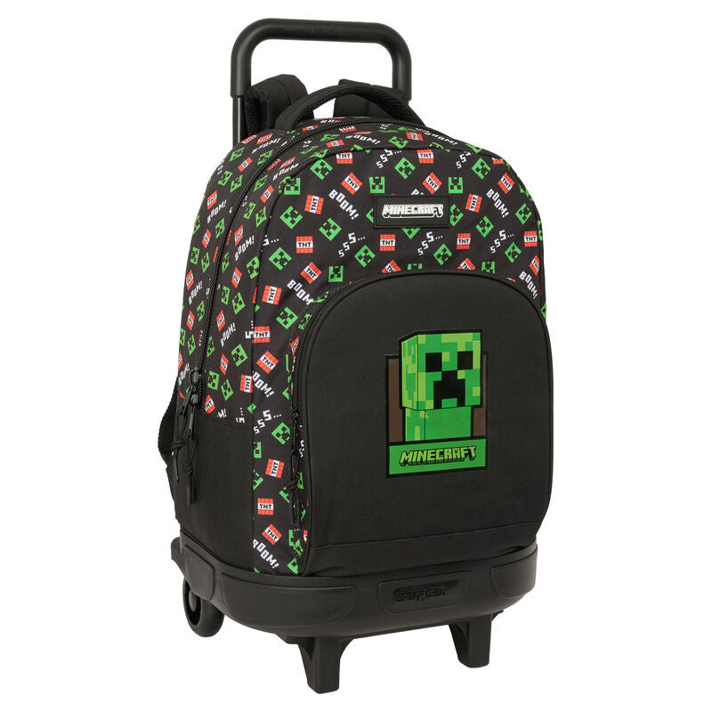 Safta Mochila Trolley Compact Minecraft 45cm