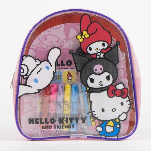 Cerdá Set papelería mochila Hello Kitty and Friends