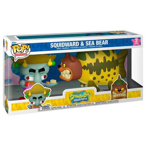 Funko POP! Animation Spongebob Squarepants Squidward & Sea Bear 2 Pack