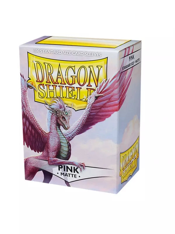 Fundas Dragon Shield Estándar Rosa Mate (100 Unidades)