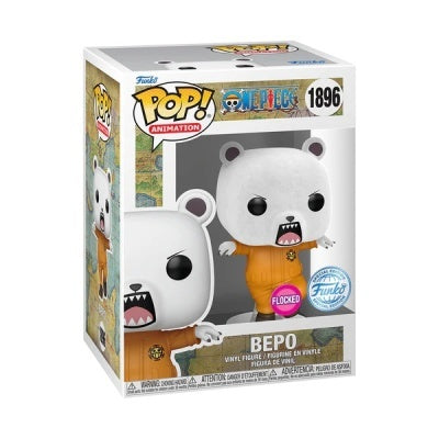 Funko Pop! Animation One Piece Bepo #1896 Flocked Exclusive