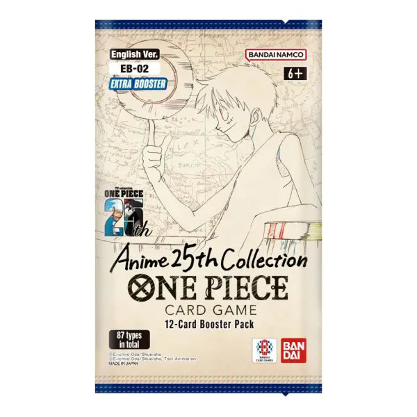 Juego de cartas coleccionables de One Piece EB-02 Anime 25.ª colección (12 cartas)