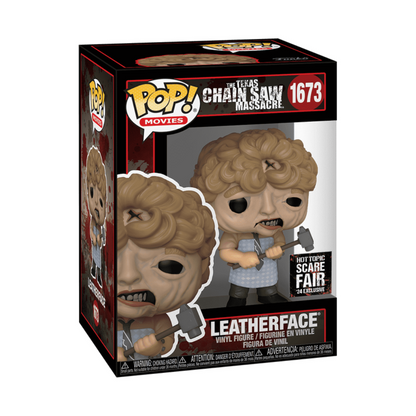 Funko POP! The Texas Chainsaw Massacre Leatherface #1673 Exclusive ( Caixa com cantos desgastados)