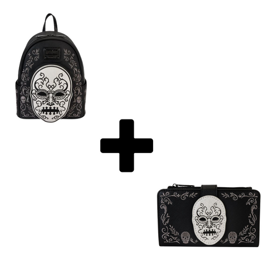 Mochila + Carteira Loungefly Harry Potter Death Eater Backpack + Wallet