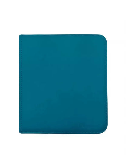 Carpeta Ultra Pro de 12 bolsillos con cremallera, color verde azulado