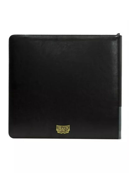Tarjeta de 12 bolsillos Dragon Shield Codex XL con cremallera negra