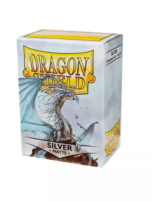 Dragon Shield Sleeves Standard Matte Silver (100 Unidades)