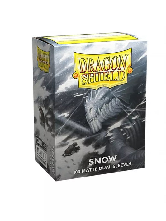 Dragon Shield Dual Sleeves Standard Matte Snow (100 Unidades)