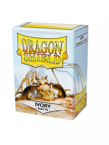Fundas Dragon Shield estándar marfil mate (100 unidades)