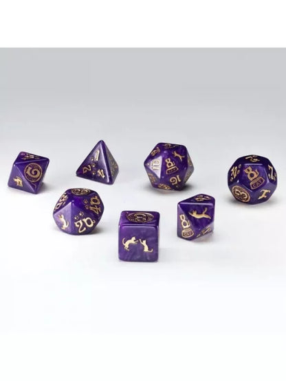Q workshop cats Dice Set Purrito
