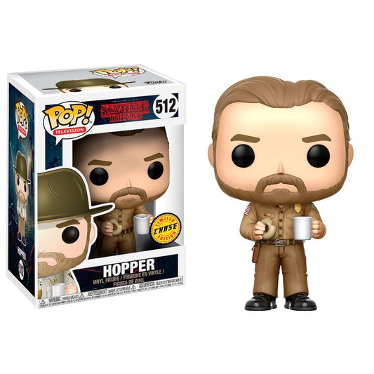 Funko POP! Television Stranger  Stranger Things Hopper Chase #512