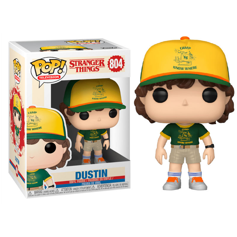 ¡Funko POP! Televisión Stranger Things 3 Dustin en el campamento #804