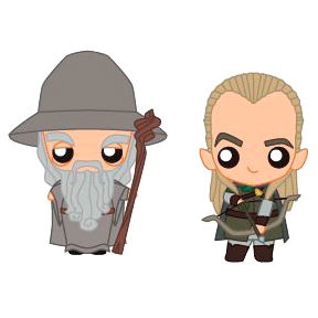 SD Toys Set 2 Figuras Pokis The Lord of the Rings Gandalf & Legolas