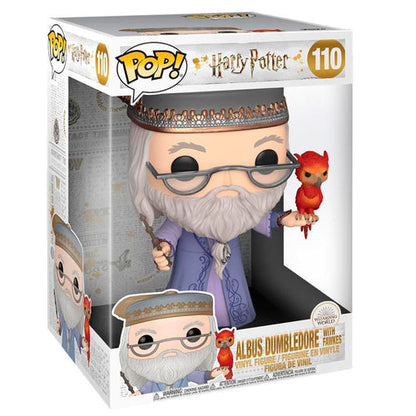 Funko POP! Harry Potter Albus Dumbledore W/ Fawkes 10" #110 (Jumbo Sized POP!)