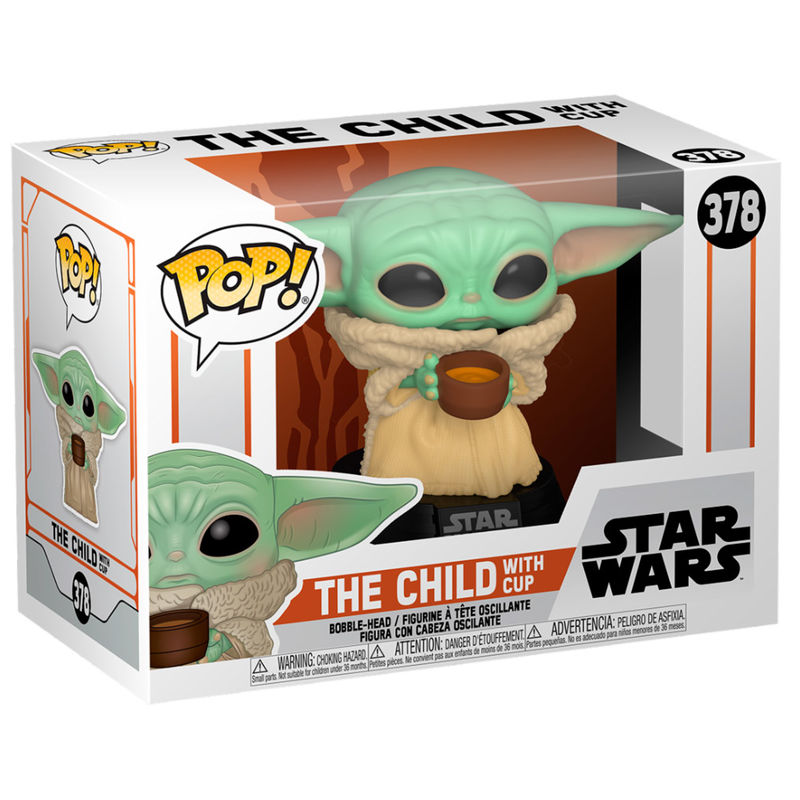 Funko POP! Television Star Wars Mandalorian The Child with Cup #378