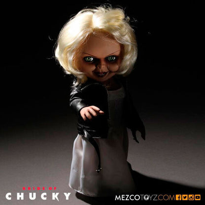 Figura parlante Tiffany de la novia de Chucky de Mezco Toyz, 38 cm