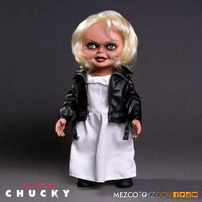 Figura parlante Tiffany de la novia de Chucky de Mezco Toyz, 38 cm